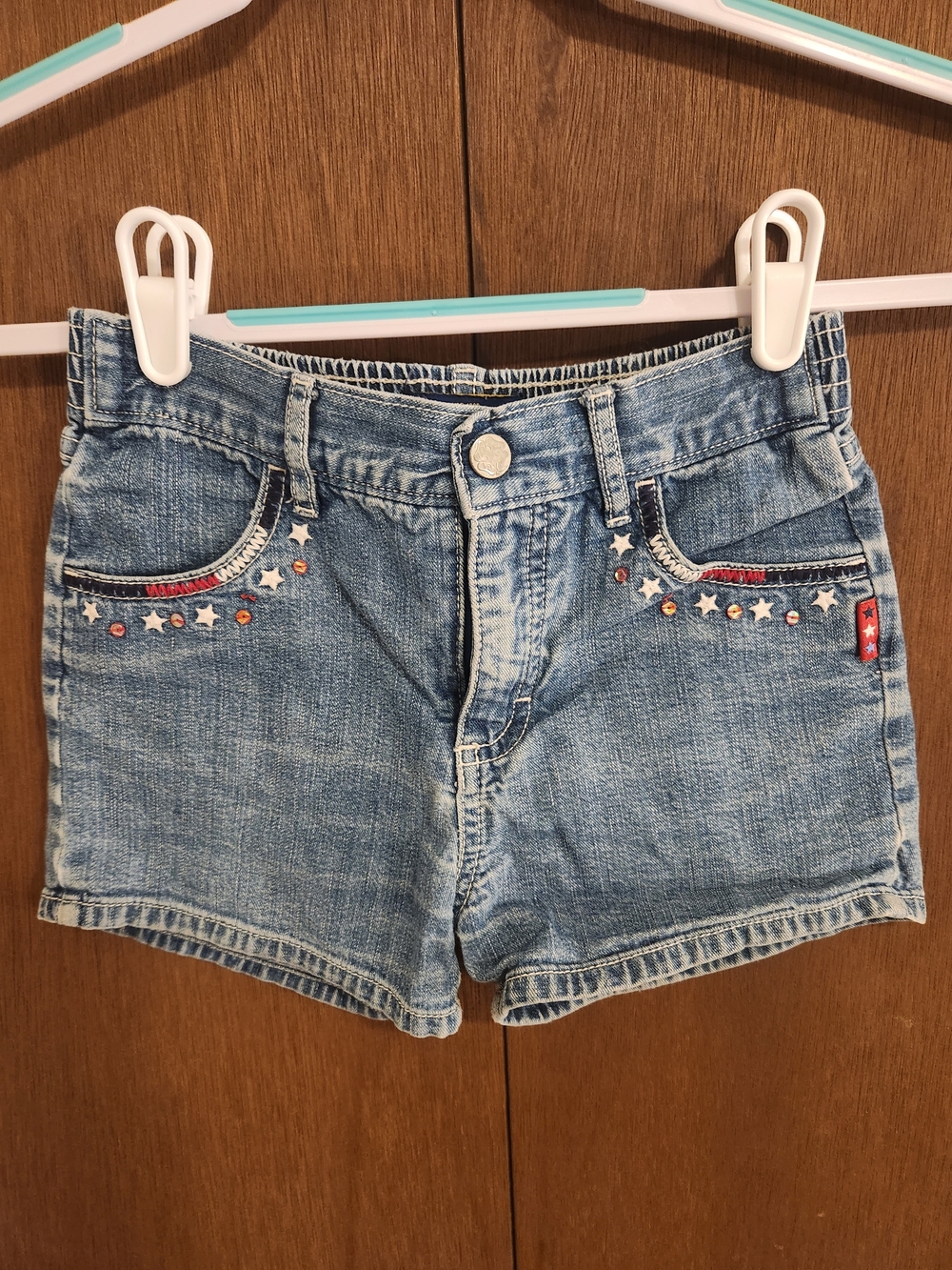 OshKosh B'gosh Light Blue Denim Shorts with Star Studs